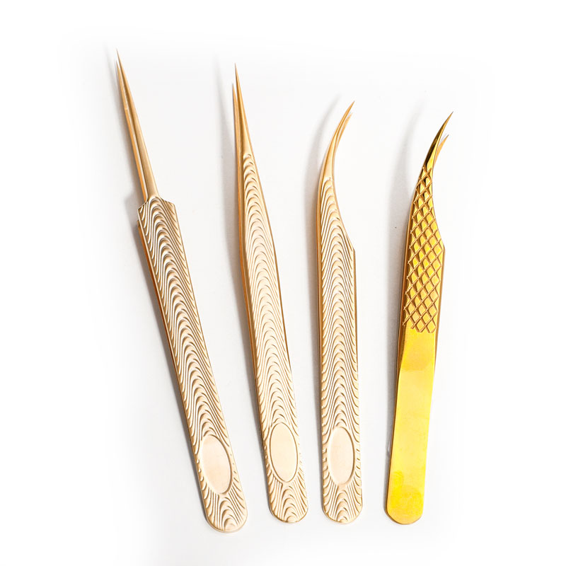 Szempilla meghosszabbító csipeszek